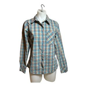 Patagonia Havasu Snap Front Long Sleeve Plaid Shirt Women’s Small (014)